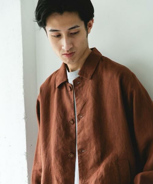 URBAN RESEARCH DOORS / アーバンリサーチ ドアーズ その他アウター | シルケットリネン シャツジャケット | 詳細4