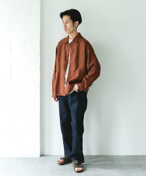 URBAN RESEARCH DOORS / アーバンリサーチ ドアーズ その他アウター | シルケットリネン シャツジャケット | 詳細6