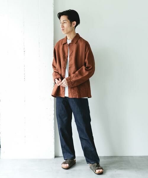 URBAN RESEARCH DOORS / アーバンリサーチ ドアーズ その他アウター | シルケットリネン シャツジャケット | 詳細7