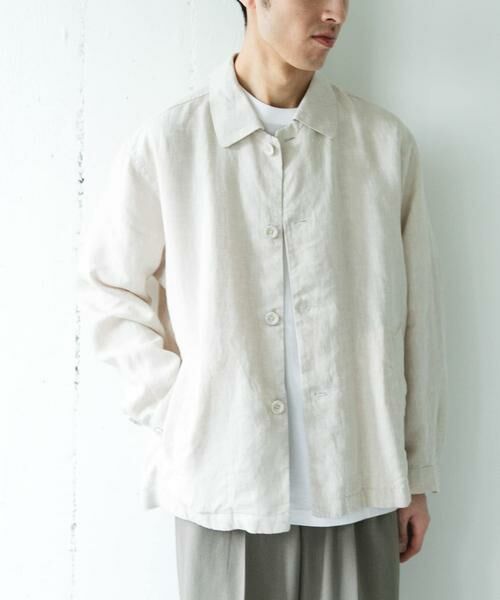URBAN RESEARCH DOORS / アーバンリサーチ ドアーズ その他アウター | シルケットリネン シャツジャケット | 詳細10