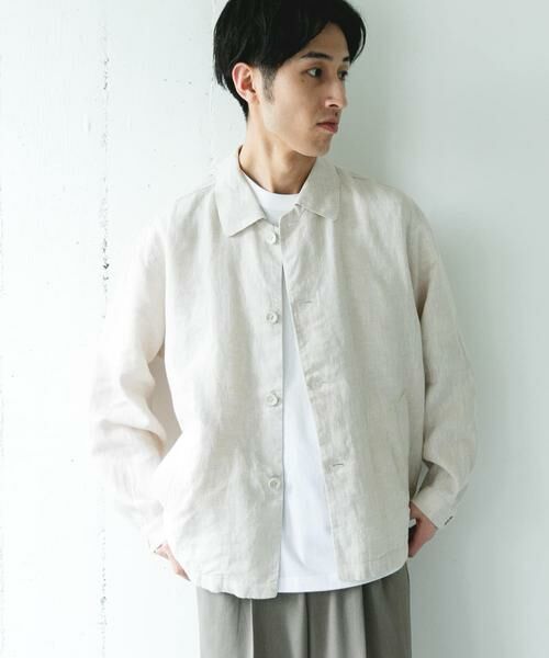 URBAN RESEARCH DOORS / アーバンリサーチ ドアーズ その他アウター | シルケットリネン シャツジャケット | 詳細12