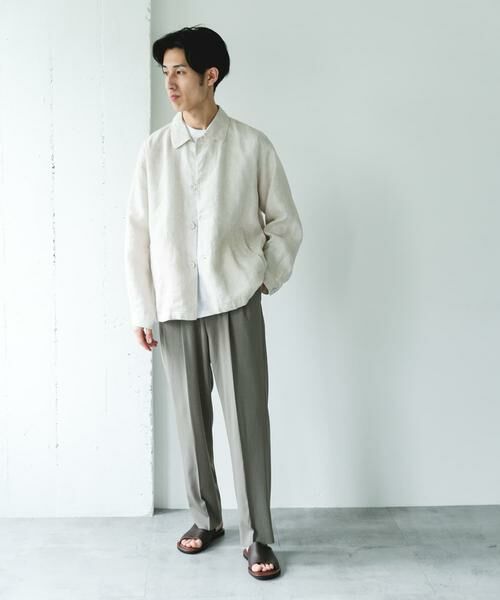 URBAN RESEARCH DOORS / アーバンリサーチ ドアーズ その他アウター | シルケットリネン シャツジャケット | 詳細16