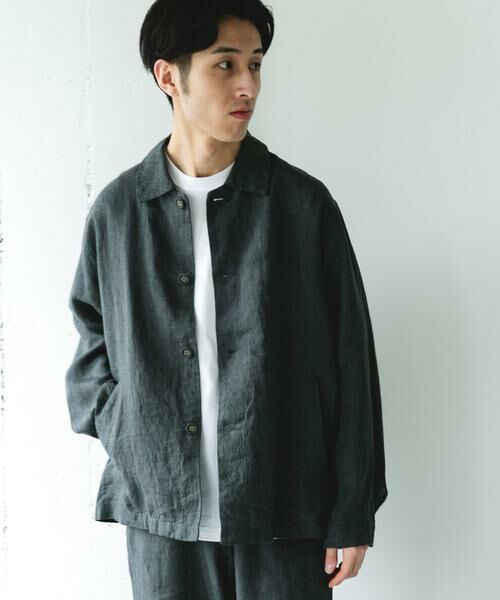 URBAN RESEARCH DOORS / アーバンリサーチ ドアーズ その他アウター | シルケットリネン シャツジャケット | 詳細19