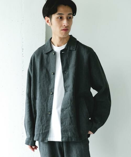 URBAN RESEARCH DOORS / アーバンリサーチ ドアーズ その他アウター | シルケットリネン シャツジャケット | 詳細20