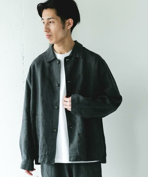 URBAN RESEARCH DOORS / アーバンリサーチ ドアーズ その他アウター | シルケットリネン シャツジャケット | 詳細21