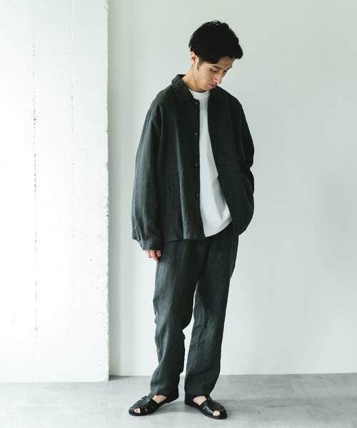 URBAN RESEARCH DOORS / アーバンリサーチ ドアーズ その他アウター | シルケットリネン シャツジャケット | 詳細24