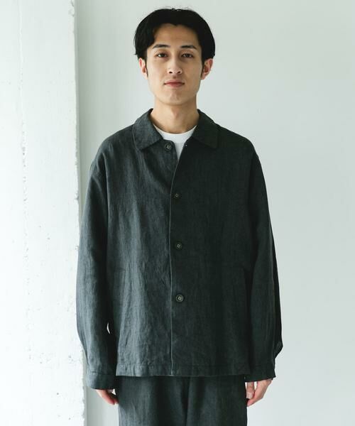 URBAN RESEARCH DOORS / アーバンリサーチ ドアーズ その他アウター | シルケットリネン シャツジャケット | 詳細26