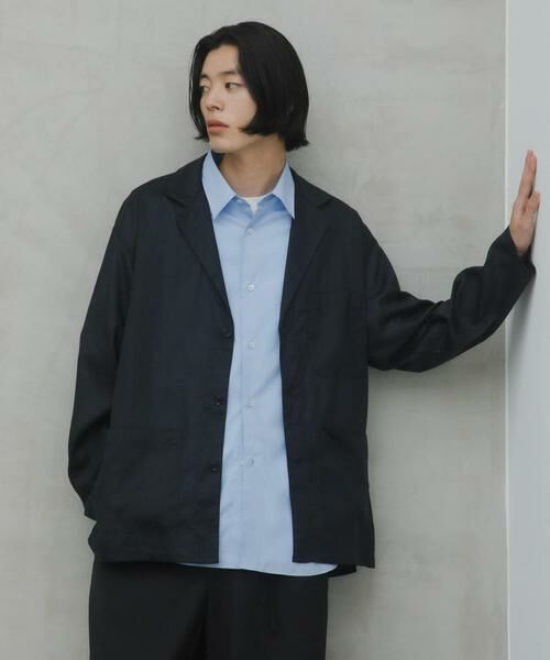 URBAN RESEARCH DOORS / アーバンリサーチ ドアーズ その他アウター | RA/LYO Sheer Shirts Jacket（ネイビー）