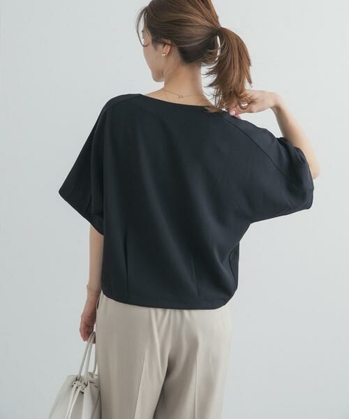 URBAN RESEARCH DOORS / アーバンリサーチ ドアーズ Tシャツ | カットジョーゼットVネックプルオーバー | 詳細3