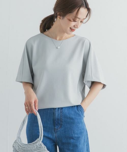 URBAN RESEARCH DOORS / アーバンリサーチ ドアーズ Tシャツ | カットジョーゼットVネックプルオーバー | 詳細14