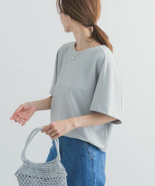 URBAN RESEARCH DOORS / アーバンリサーチ ドアーズ Tシャツ | カットジョーゼットVネックプルオーバー | 詳細15