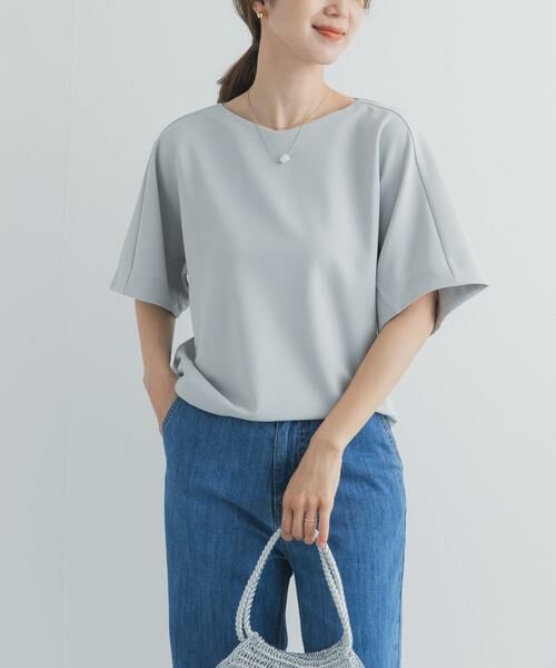 URBAN RESEARCH DOORS / アーバンリサーチ ドアーズ Tシャツ | カットジョーゼットVネックプルオーバー | 詳細17