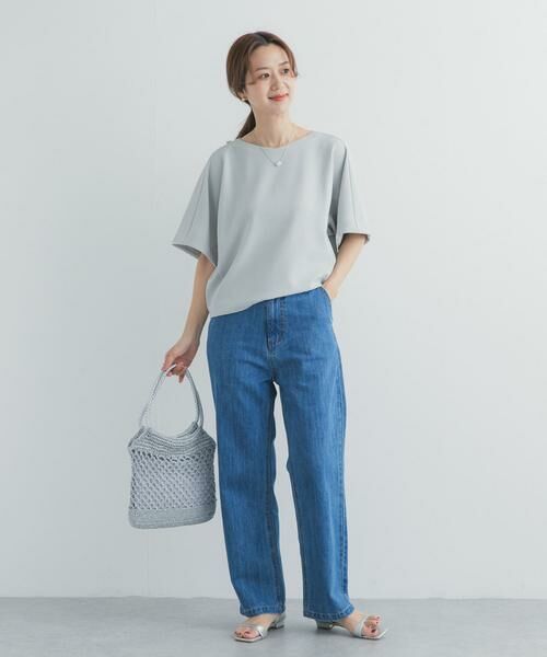 URBAN RESEARCH DOORS / アーバンリサーチ ドアーズ Tシャツ | カットジョーゼットVネックプルオーバー | 詳細19