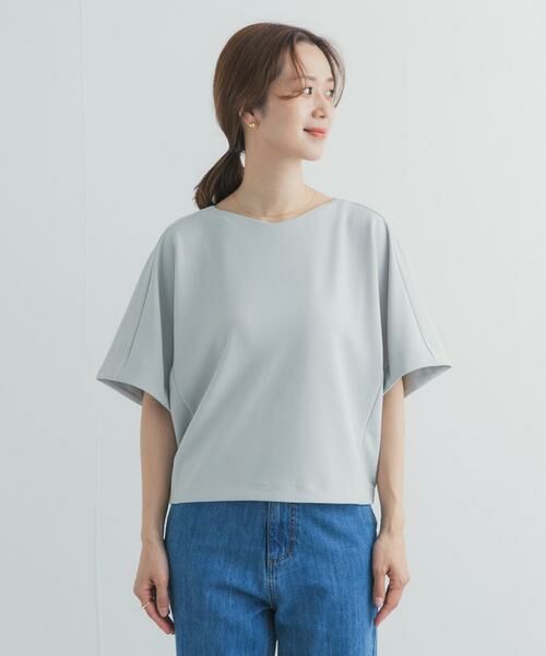 URBAN RESEARCH DOORS / アーバンリサーチ ドアーズ Tシャツ | カットジョーゼットVネックプルオーバー | 詳細20