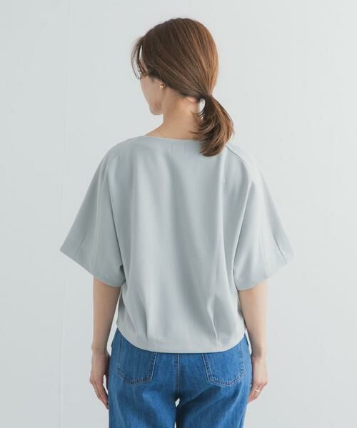 URBAN RESEARCH DOORS / アーバンリサーチ ドアーズ Tシャツ | カットジョーゼットVネックプルオーバー | 詳細22