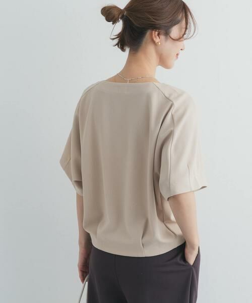 URBAN RESEARCH DOORS / アーバンリサーチ ドアーズ Tシャツ | カットジョーゼットVネックプルオーバー | 詳細28