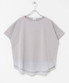 URBAN RESEARCH DOORS / アーバンリサーチ ドアーズ Tシャツ | 異素材切替えラウンドヘムプルオーバー