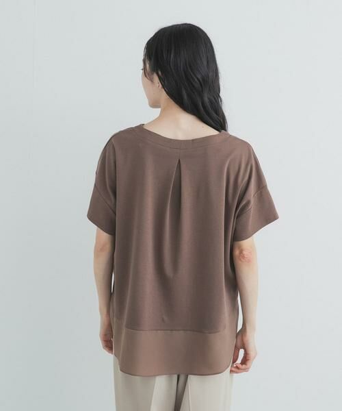 URBAN RESEARCH DOORS / アーバンリサーチ ドアーズ Tシャツ | 異素材切替えラウンドヘムプルオーバー | 詳細10
