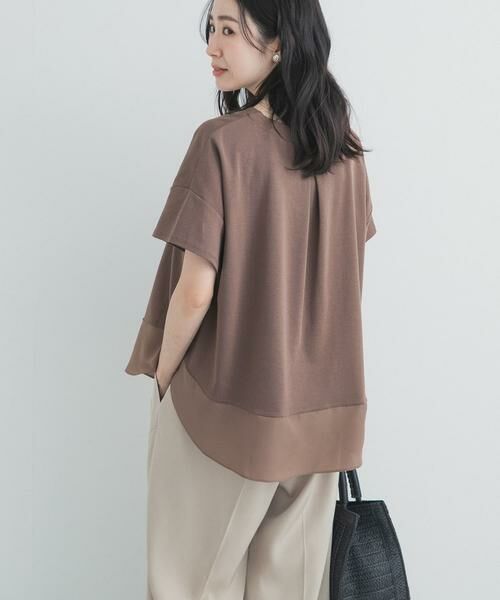 URBAN RESEARCH DOORS / アーバンリサーチ ドアーズ Tシャツ | 異素材切替えラウンドヘムプルオーバー | 詳細5