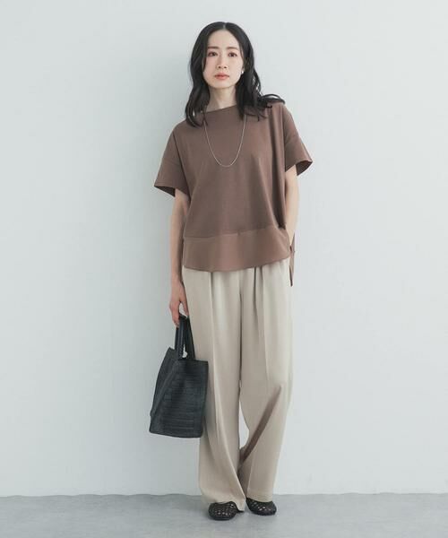 URBAN RESEARCH DOORS / アーバンリサーチ ドアーズ Tシャツ | 異素材切替えラウンドヘムプルオーバー | 詳細7