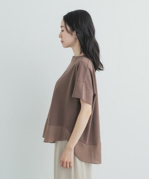 URBAN RESEARCH DOORS / アーバンリサーチ ドアーズ Tシャツ | 異素材切替えラウンドヘムプルオーバー | 詳細9