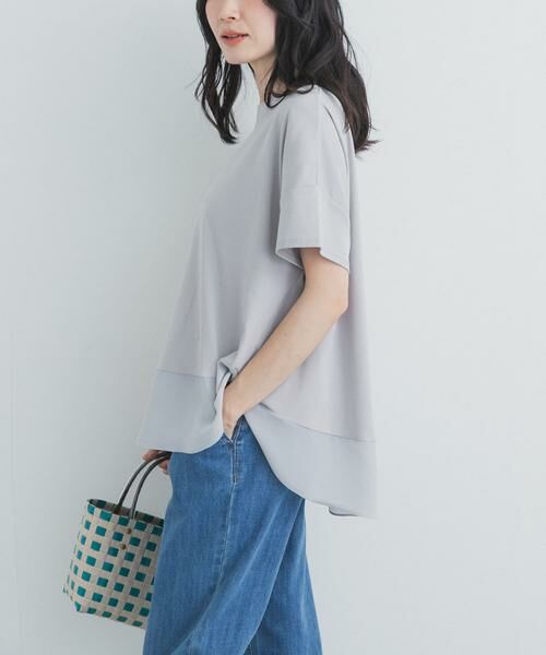 URBAN RESEARCH DOORS / アーバンリサーチ ドアーズ Tシャツ | 異素材切替えラウンドヘムプルオーバー | 詳細27