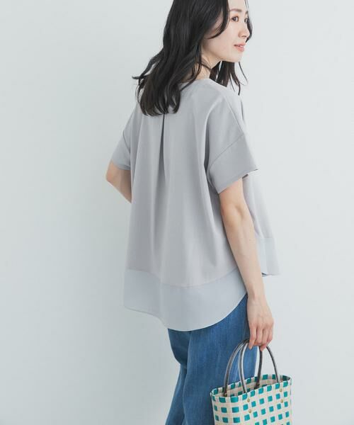 URBAN RESEARCH DOORS / アーバンリサーチ ドアーズ Tシャツ | 異素材切替えラウンドヘムプルオーバー | 詳細28
