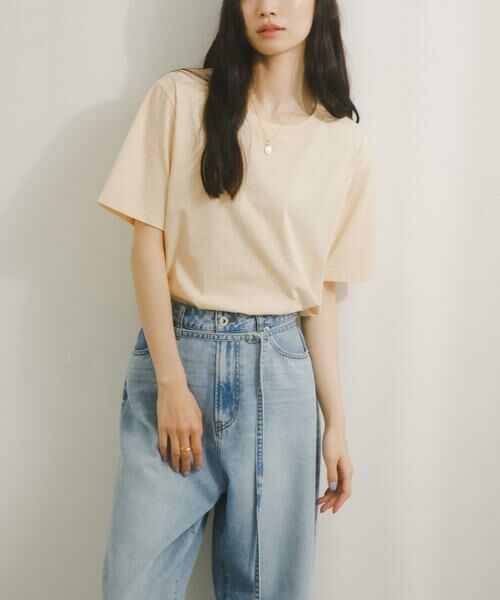 URBAN RESEARCH DOORS / アーバンリサーチ ドアーズ Tシャツ | High Gauge Cotton T-shirts（イエロー系その他）