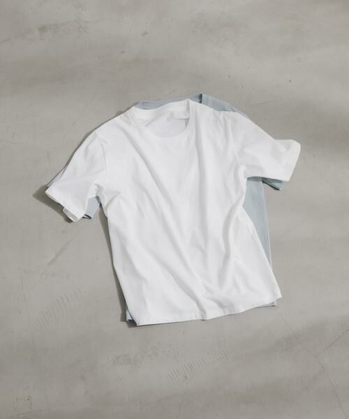 URBAN RESEARCH DOORS / アーバンリサーチ ドアーズ Tシャツ | High Gauge Cotton T-shirts（オフホワイト）