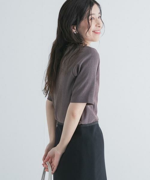 URBAN RESEARCH DOORS / アーバンリサーチ ドアーズ Tシャツ | 5分袖楊柳カットTシャツ | 詳細1