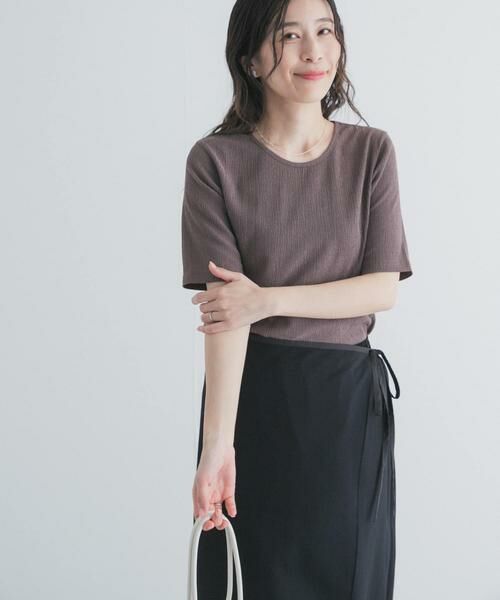 URBAN RESEARCH DOORS / アーバンリサーチ ドアーズ Tシャツ | 5分袖楊柳カットTシャツ | 詳細2