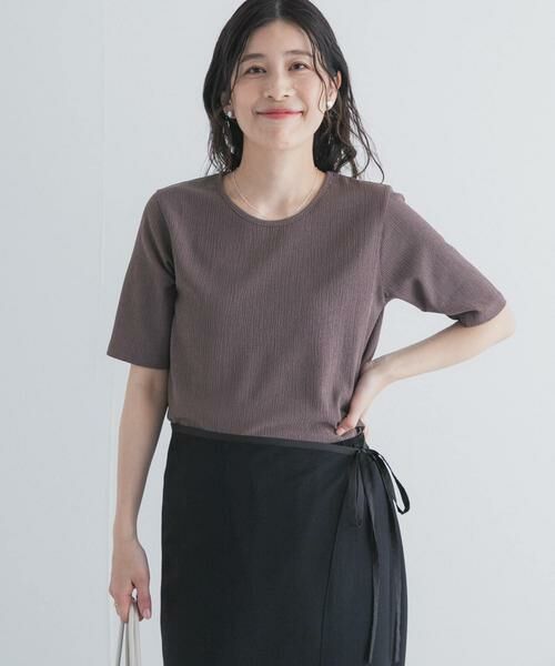 URBAN RESEARCH DOORS / アーバンリサーチ ドアーズ Tシャツ | 5分袖楊柳カットTシャツ | 詳細3