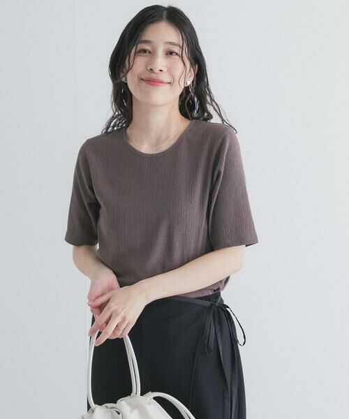 URBAN RESEARCH DOORS / アーバンリサーチ ドアーズ Tシャツ | 5分袖楊柳カットTシャツ | 詳細4