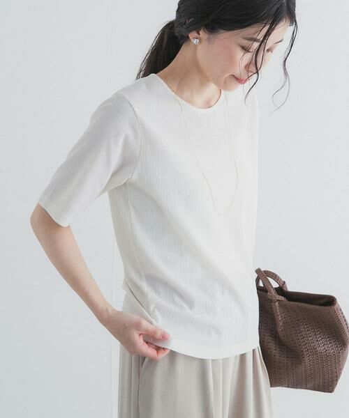 URBAN RESEARCH DOORS / アーバンリサーチ ドアーズ Tシャツ | 5分袖楊柳カットTシャツ | 詳細13