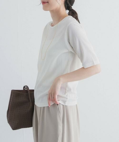 URBAN RESEARCH DOORS / アーバンリサーチ ドアーズ Tシャツ | 5分袖楊柳カットTシャツ | 詳細17