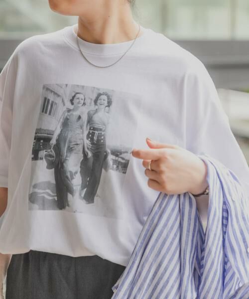 URBAN RESEARCH DOORS / アーバンリサーチ ドアーズ Tシャツ | 『スタッフ企画』フォトプリントオーバーTシャツ | 詳細5