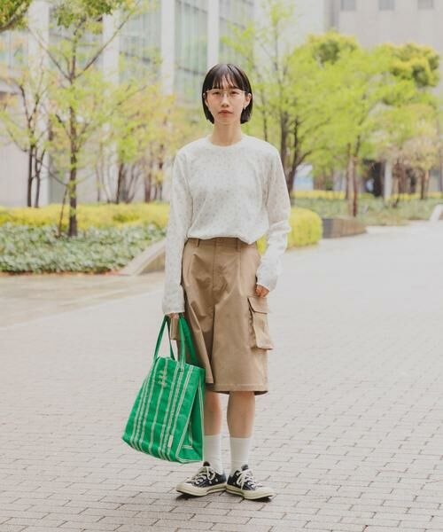 URBAN RESEARCH DOORS / アーバンリサーチ ドアーズ Tシャツ | 『スタッフ企画』小花柄サーマルロングTシャツ | 詳細4