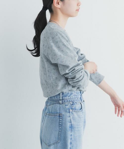 URBAN RESEARCH DOORS / アーバンリサーチ ドアーズ Tシャツ | 『スタッフ企画』小花柄サーマルロングTシャツ | 詳細15
