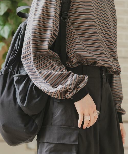 URBAN RESEARCH DOORS / アーバンリサーチ ドアーズ Tシャツ | 『スタッフ企画』マルチボーダーロングTシャツ | 詳細4