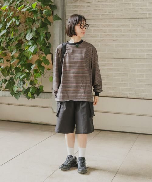 URBAN RESEARCH DOORS / アーバンリサーチ ドアーズ Tシャツ | 『スタッフ企画』マルチボーダーロングTシャツ | 詳細5