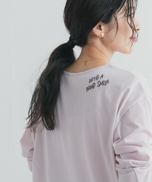 URBAN RESEARCH DOORS / アーバンリサーチ ドアーズ Tシャツ | バック刺繍ロングスリーブTシャツ | 詳細1