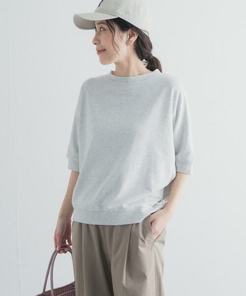 URBAN RESEARCH DOORS / アーバンリサーチ ドアーズ Tシャツ | モダールコットン裏毛ドルマンプルオーバー | 詳細1