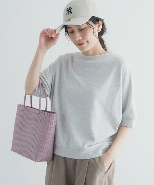 URBAN RESEARCH DOORS / アーバンリサーチ ドアーズ Tシャツ | モダールコットン裏毛ドルマンプルオーバー | 詳細2