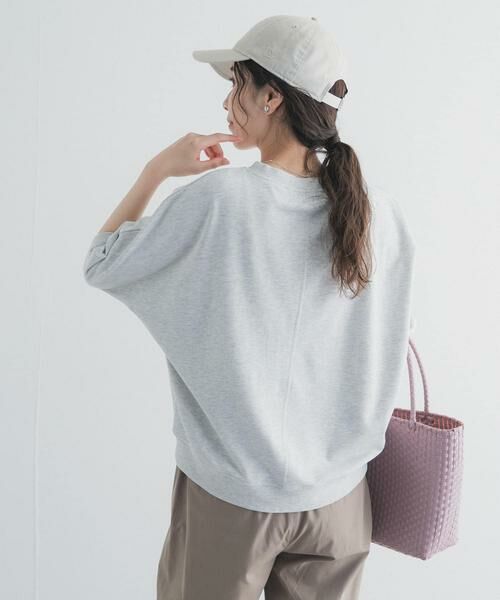 URBAN RESEARCH DOORS / アーバンリサーチ ドアーズ Tシャツ | モダールコットン裏毛ドルマンプルオーバー | 詳細3