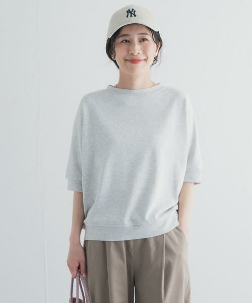 URBAN RESEARCH DOORS / アーバンリサーチ ドアーズ Tシャツ | モダールコットン裏毛ドルマンプルオーバー | 詳細5