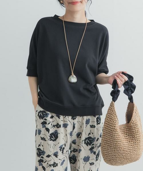 URBAN RESEARCH DOORS / アーバンリサーチ ドアーズ Tシャツ | モダールコットン裏毛ドルマンプルオーバー | 詳細10