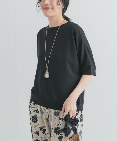 URBAN RESEARCH DOORS / アーバンリサーチ ドアーズ Tシャツ | モダールコットン裏毛ドルマンプルオーバー | 詳細11