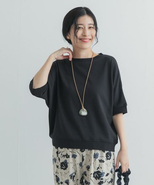 URBAN RESEARCH DOORS / アーバンリサーチ ドアーズ Tシャツ | モダールコットン裏毛ドルマンプルオーバー | 詳細15