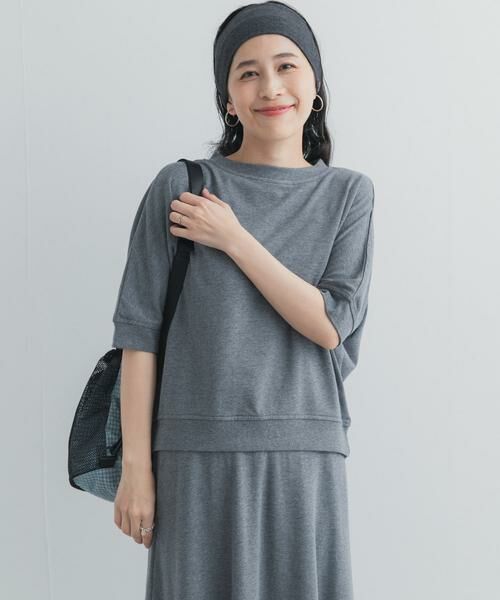 URBAN RESEARCH DOORS / アーバンリサーチ ドアーズ Tシャツ | モダールコットン裏毛ドルマンプルオーバー | 詳細21