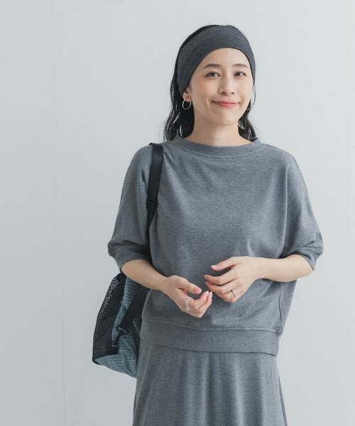 URBAN RESEARCH DOORS / アーバンリサーチ ドアーズ Tシャツ | モダールコットン裏毛ドルマンプルオーバー | 詳細24